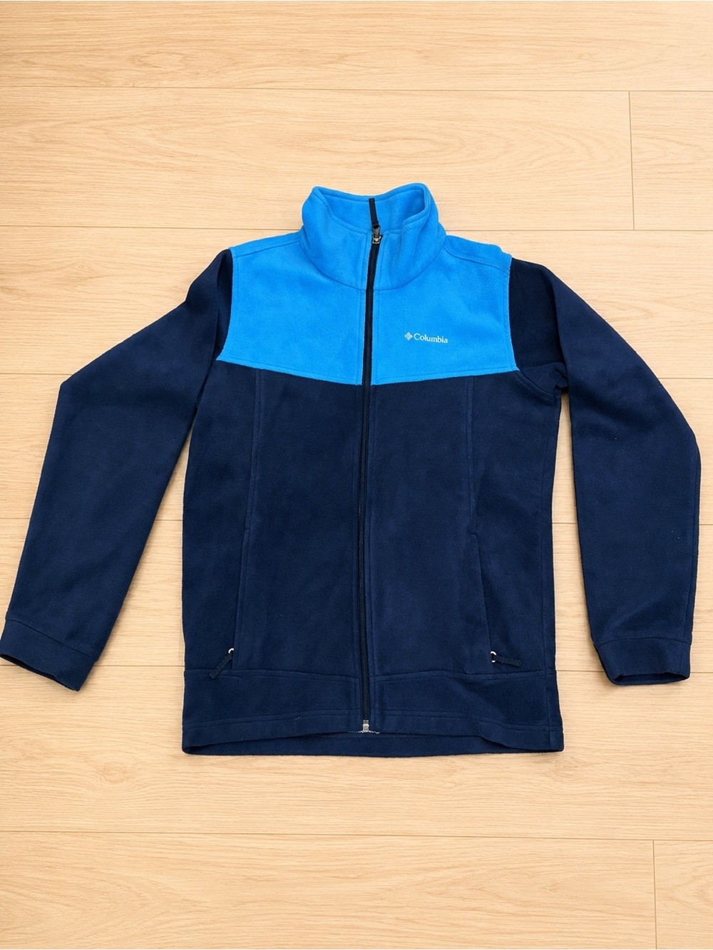 Columbia Two-Tone Blue Full-Zip Fleece Jacket Youth L 14/16